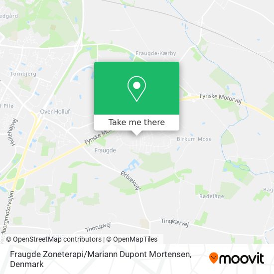 Fraugde Zoneterapi / Mariann Dupont Mortensen map
