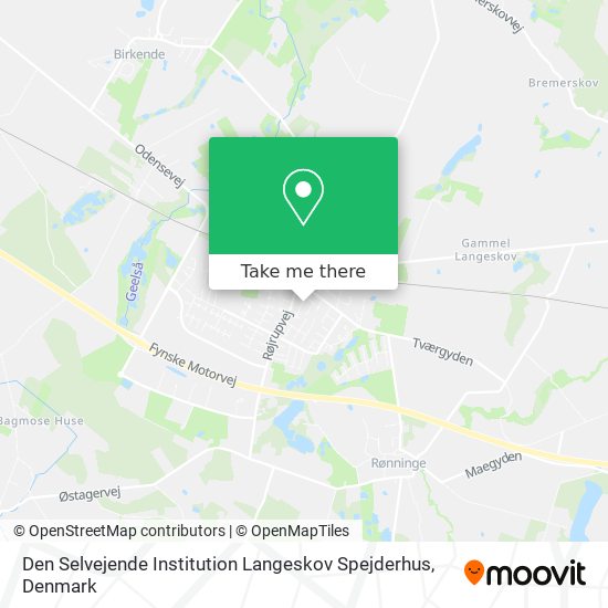 Den Selvejende Institution Langeskov Spejderhus map