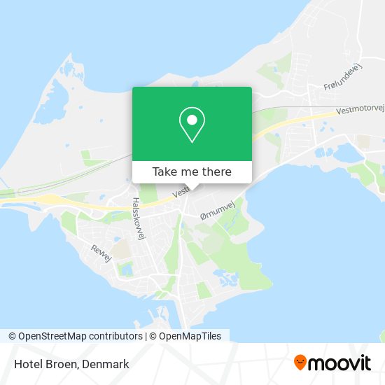 Hotel Broen map