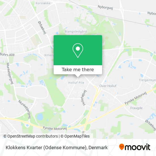 Klokkens Kvarter (Odense Kommune) map