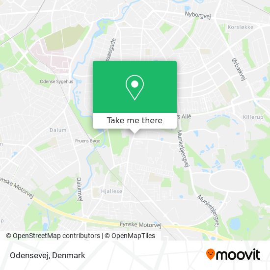 Odensevej map