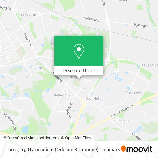 Tornbjerg Gymnasium (Odense Kommune) map