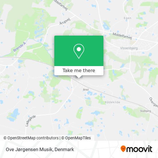 Ove Jørgensen Musik map