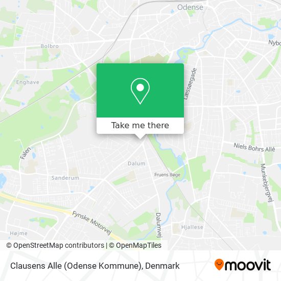 Clausens Alle (Odense Kommune) map