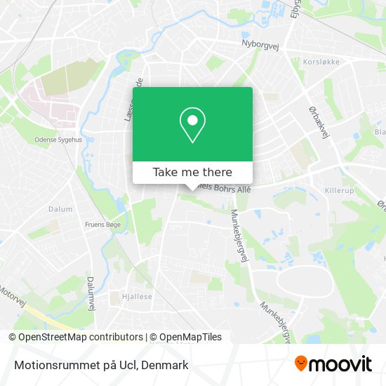 Motionsrummet på Ucl map
