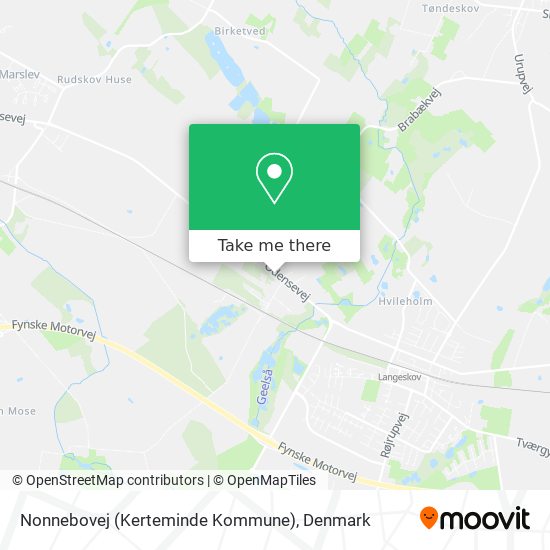 Nonnebovej (Kerteminde Kommune) map