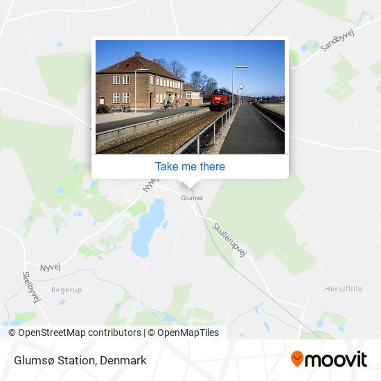 Glumsø Station map