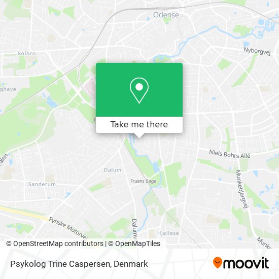 Psykolog Trine Caspersen map
