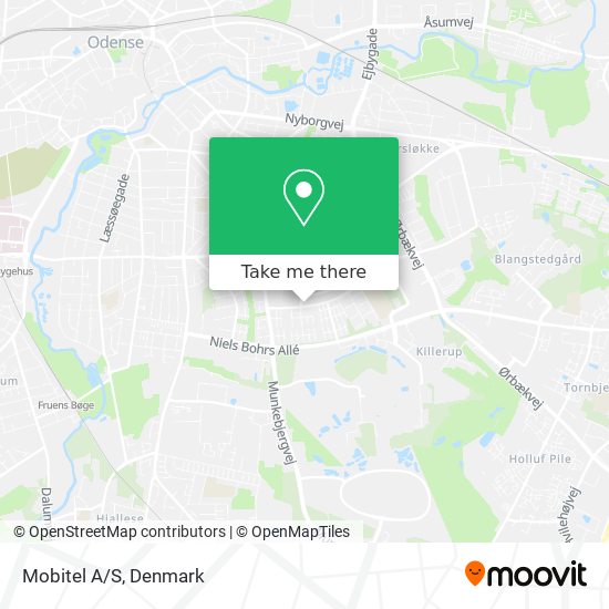 Mobitel A/S map