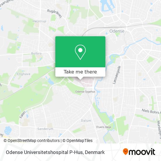 Odense Universitetshospital P-Hus map