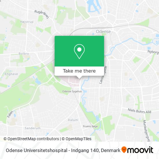 Odense Universitetshospital - Indgang 140 map