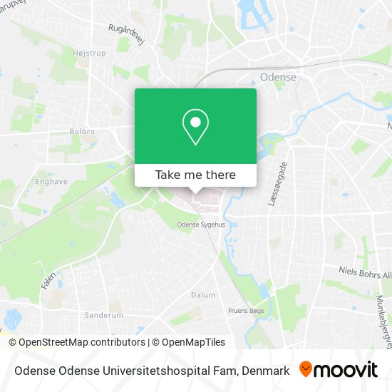 Odense Odense Universitetshospital Fam map