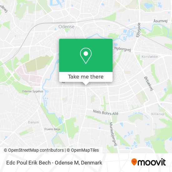 Edc Poul Erik Bech - Odense M map