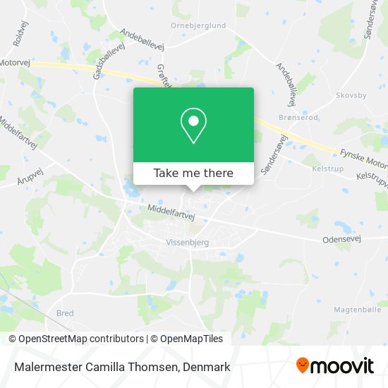 Malermester Camilla Thomsen map