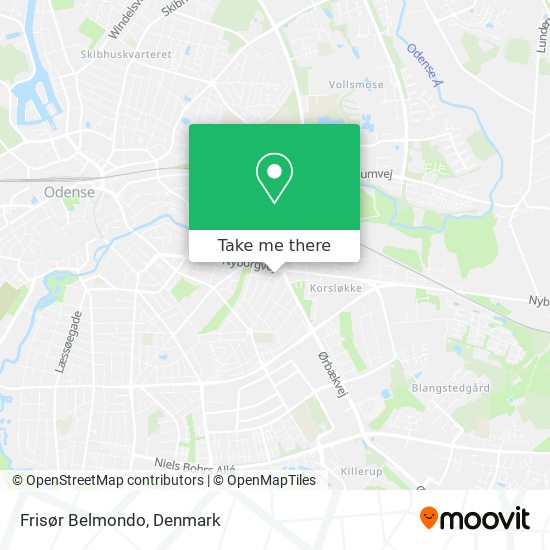 Frisør Belmondo map