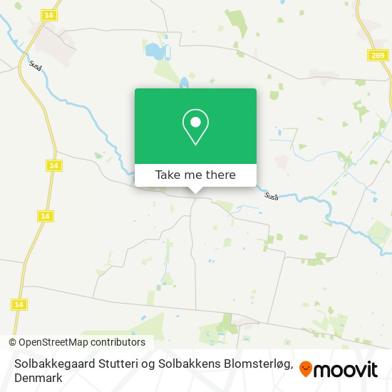 Solbakkegaard Stutteri og Solbakkens Blomsterløg map