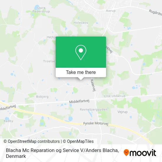 Blacha Mc Reparation og Service V / Anders Blacha map