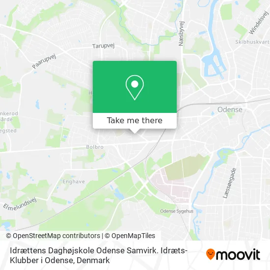 Idrættens Daghøjskole Odense Samvirk. Idræts-Klubber i Odense map