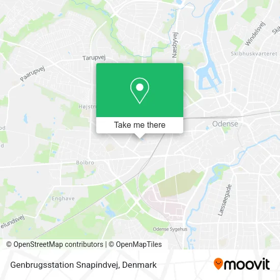 Genbrugsstation Snapindvej map