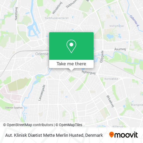 Aut. Klinisk Diætist Mette Merlin Husted map