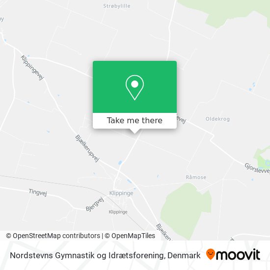 Nordstevns Gymnastik og Idrætsforening map