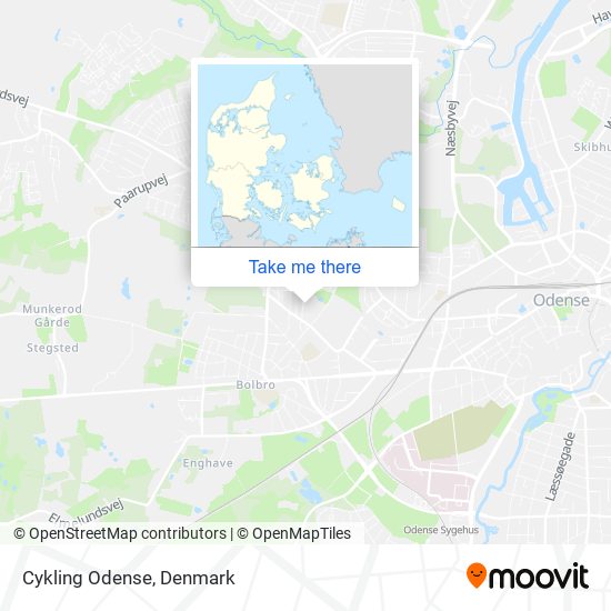 Cykling Odense map