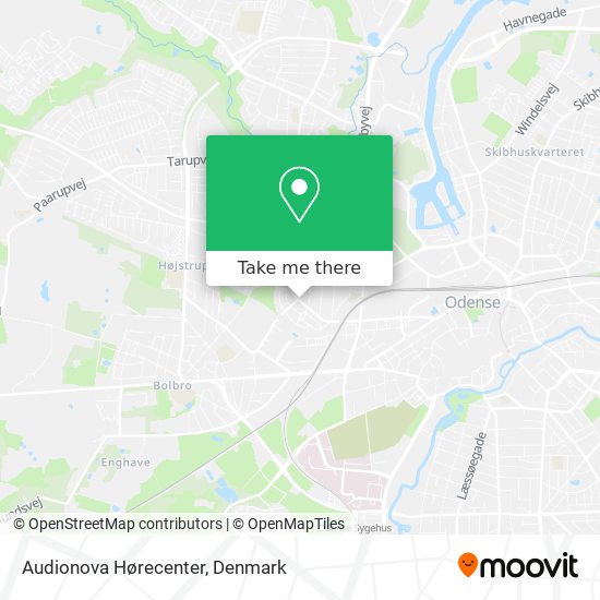 Audionova Hørecenter map