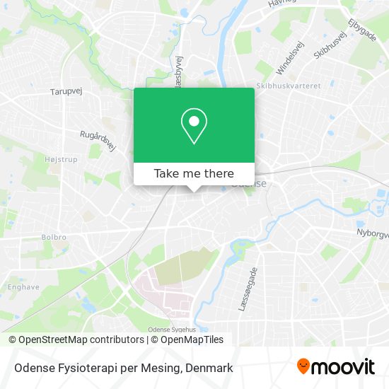 Odense Fysioterapi per Mesing map