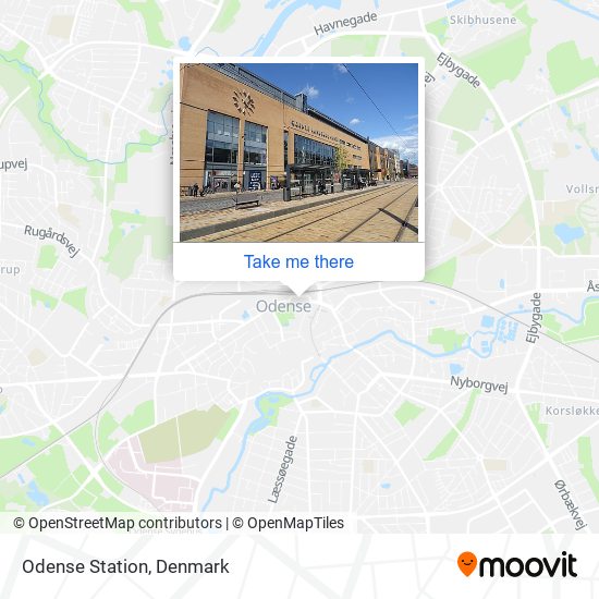 Odense Station map