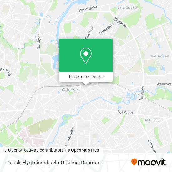 Dansk Flygtningehjælp Odense map