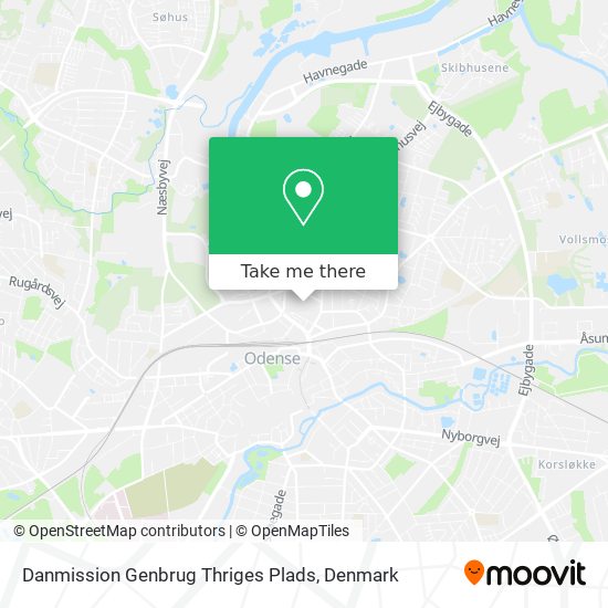 Danmission Genbrug Thriges Plads map