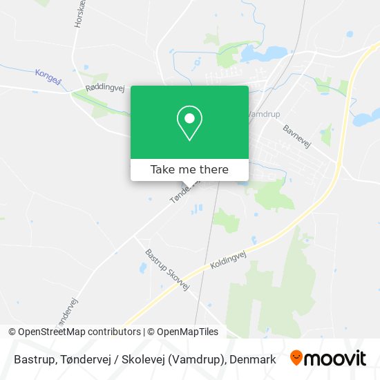 Bastrup, Tøndervej / Skolevej (Vamdrup) map