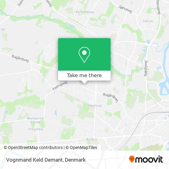 Vognmand Keld Demant map