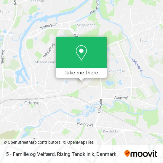 5 - Familie og Velfærd, Rising Tandklinik map