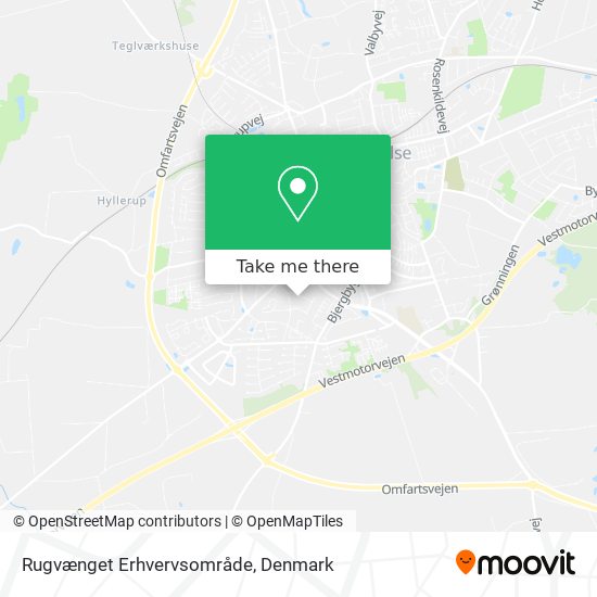 Rugvænget Erhvervsområde map