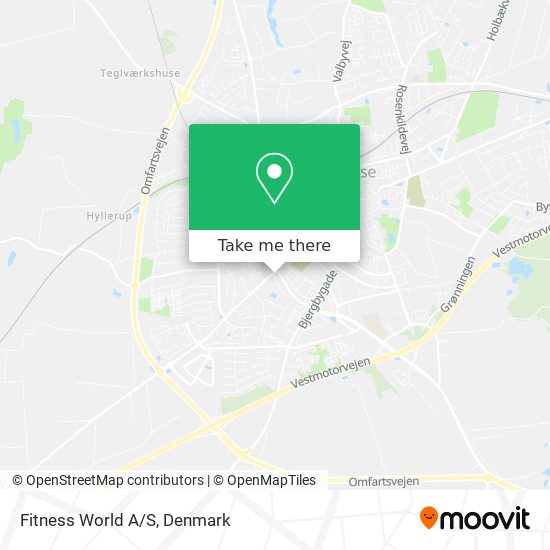 Fitness World A/S map