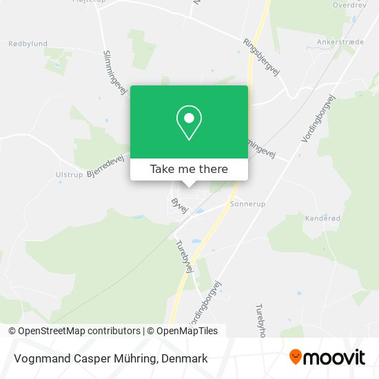 Vognmand Casper Mühring map