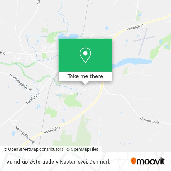 Vamdrup Østergade V Kastanievej map