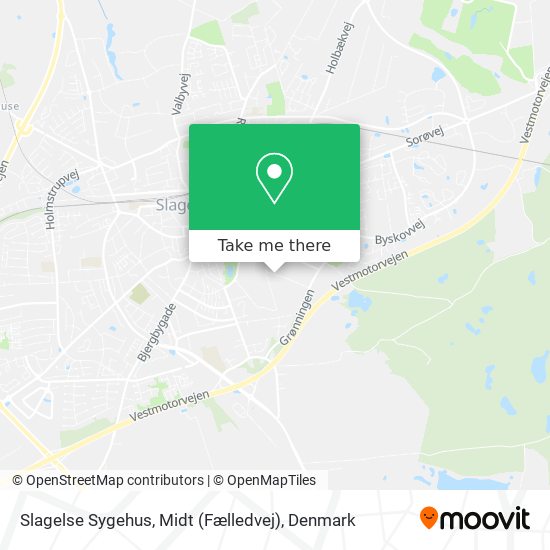 Slagelse Sygehus, Midt (Fælledvej) map