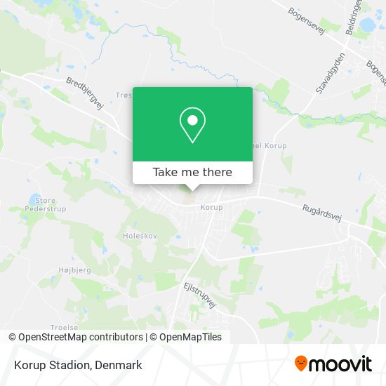 Korup Stadion map