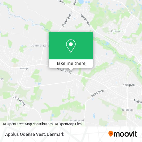 Applus Odense Vest map