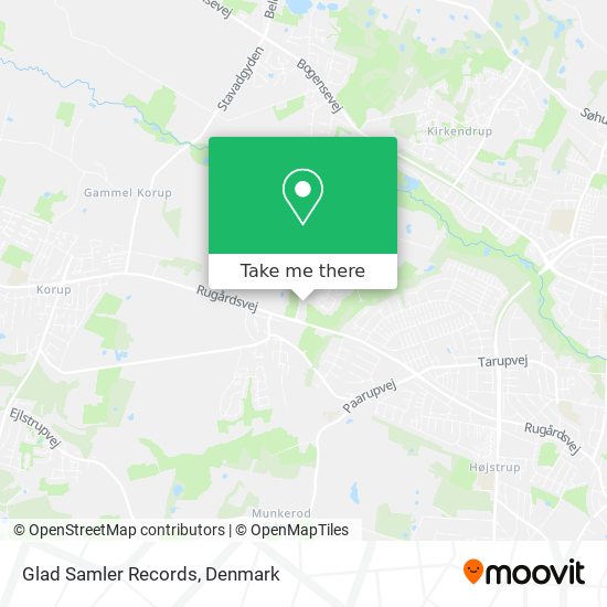 Glad Samler Records map