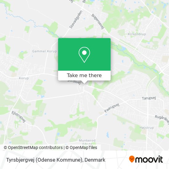 Tyrsbjergvej (Odense Kommune) map