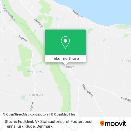 Stevns Fodklinik V/ Statsautoriseret Fodterapeut Tenna Kirk Kluge map
