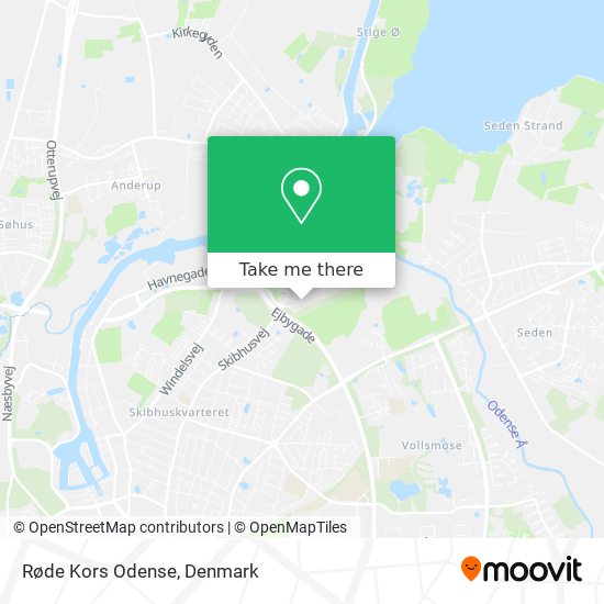 Røde Kors Odense map