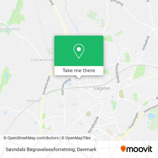 Søvndals Begravelsesforretning map