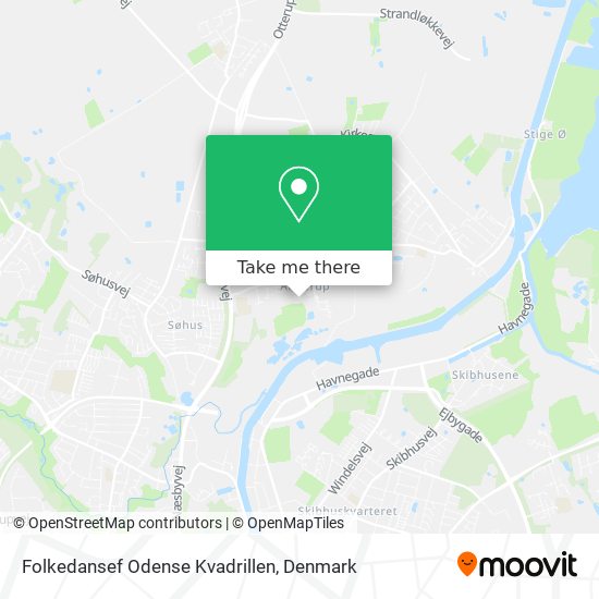 Folkedansef Odense Kvadrillen map