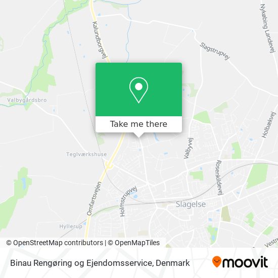 Binau Rengøring og Ejendomsservice map