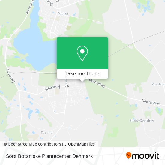 Sorø Botaniske Plantecenter map