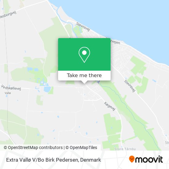 Extra Vallø V/Bo Birk Pedersen map